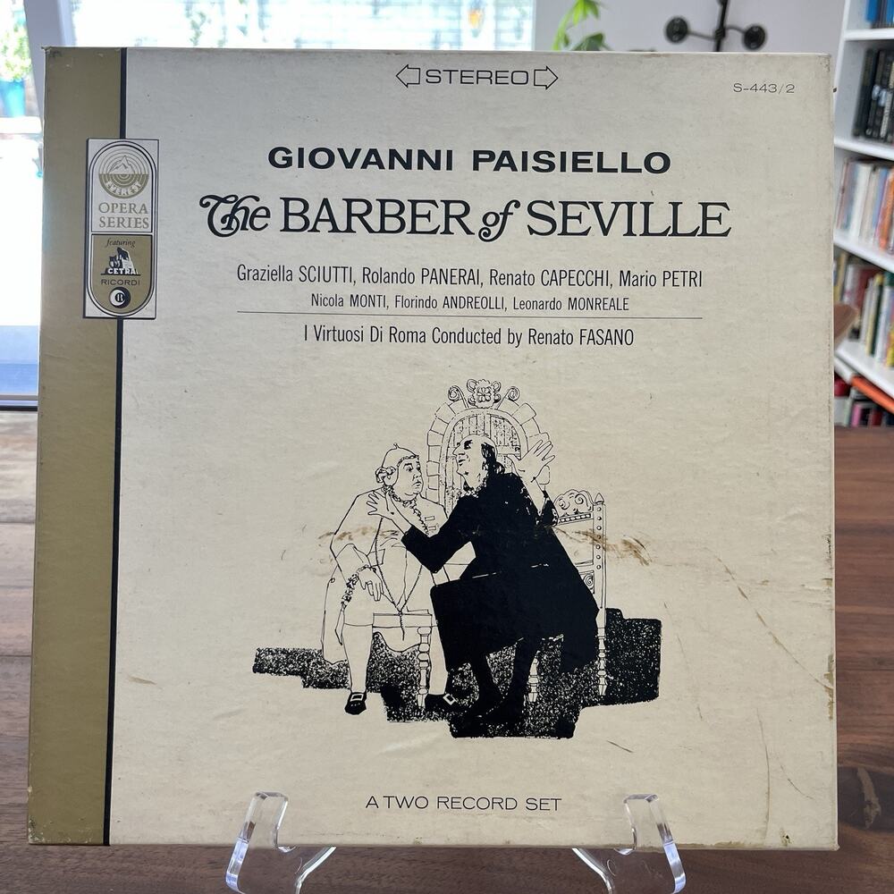 Giovanni Paisiello The Barber of Seville 2xLP Box Set 1960 Everest S-443/2